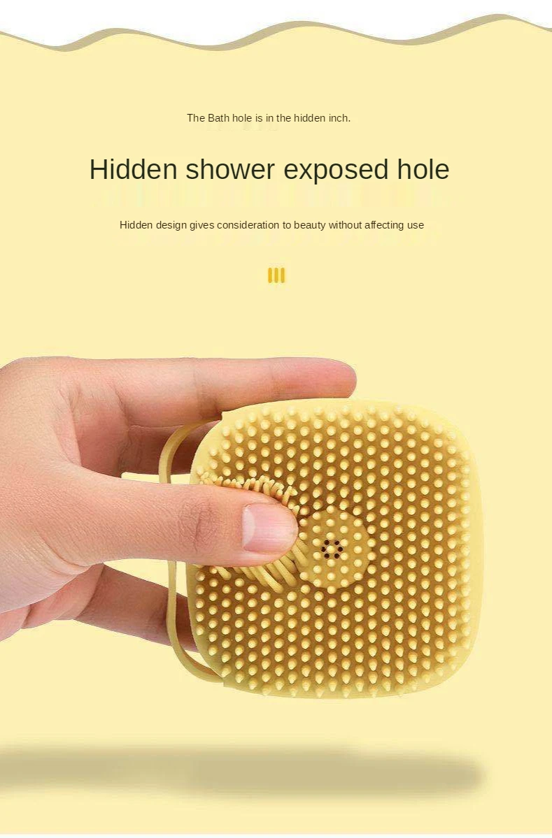 Adult infant universal silicone comfortable shower brush multi-function shampoo massage bath brush
Adult infant universal silicone comfortable shower brush multi-function shampoo massage bath brush
