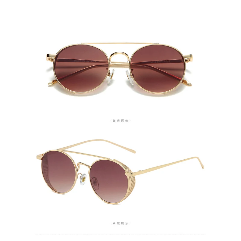 New Vintage Steampunk Sunglasses Women 2021 Retro Metal Round Eyewear Fashion Brand Design Classic Punk Sun Glasses Male Shades
New Vintage Steampunk Sunglasses Women 2021 Retro Metal Round Eyewear Fashion Brand Design Classic Punk Sun Glasses Male Shades