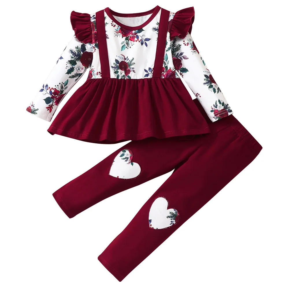 Newborn Baby Kids Girls Ruffle Suspender Pullover Casual Round Neck T-Shirt Cotton Long Sleeve Floral Long Pant 2PCS Set Clothes
Newborn Baby Kids Girls Ruffle Suspender Pullover Casual Round Neck T-Shirt Cotton Long Sleeve Floral Long Pant 2PCS Set Clothes