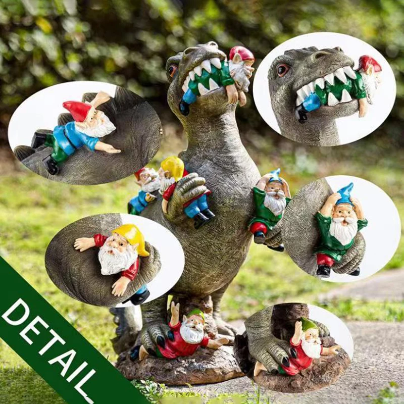 Dinosaur Statue Garden Decoration Ornament Resin Eating Gnome Animal Statue Easter Decor Dragon Sculpture Yard Crafts Figurines
Dinosaur Statue Garden Decoration Ornament Resin Eating Gnome Animal Statue Easter Decor Dragon Sculpture Yard Crafts Figurines