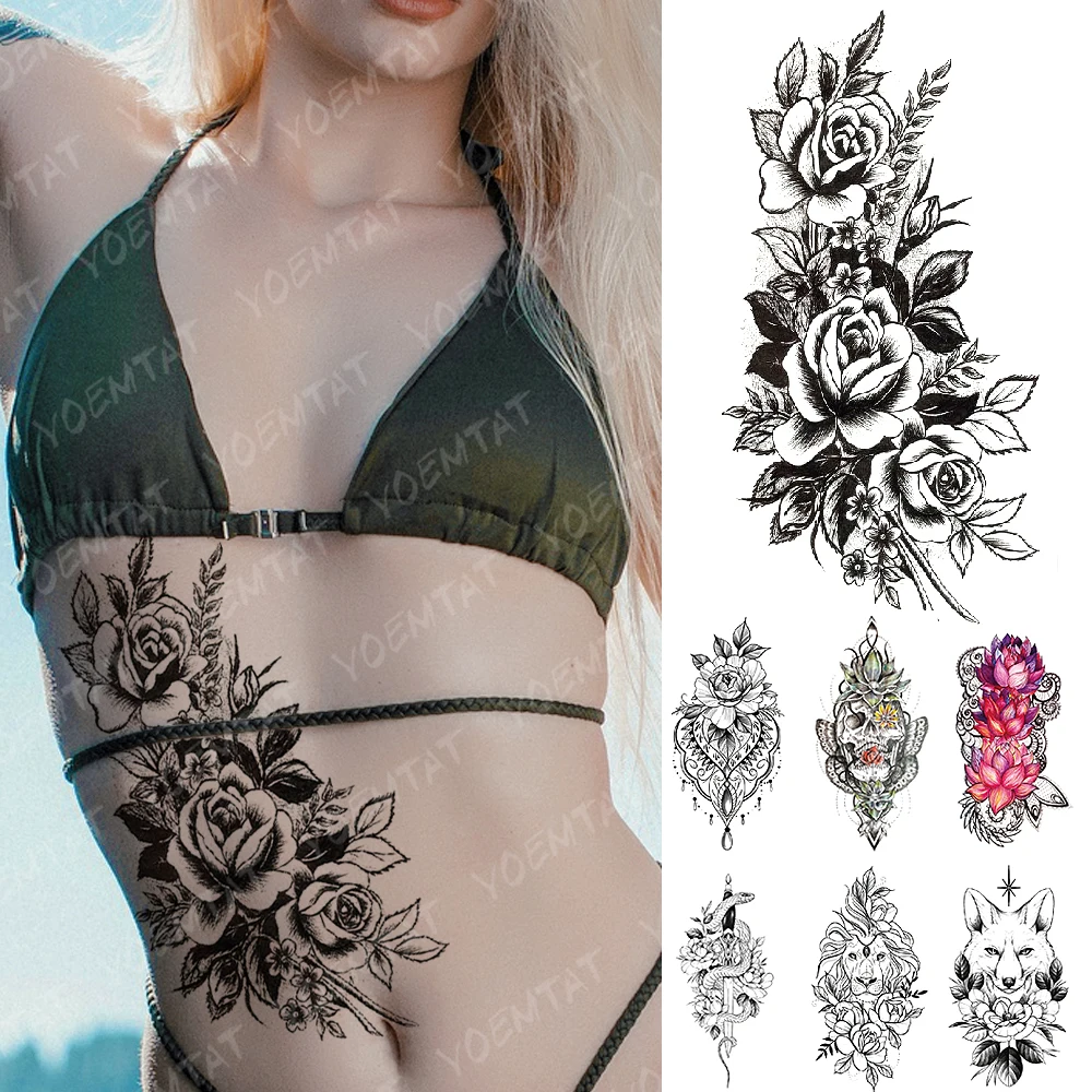 Waterproof Temporary Tattoo Sticker Lace Gem Skull Rose Flash Tattoos Lion Fox Snake Knife Body Art Arm Fake Tatoo Women Men
Waterproof Temporary Tattoo Sticker Lace Gem Skull Rose Flash Tattoos Lion Fox Snake Knife Body Art Arm Fake Tatoo Women Men