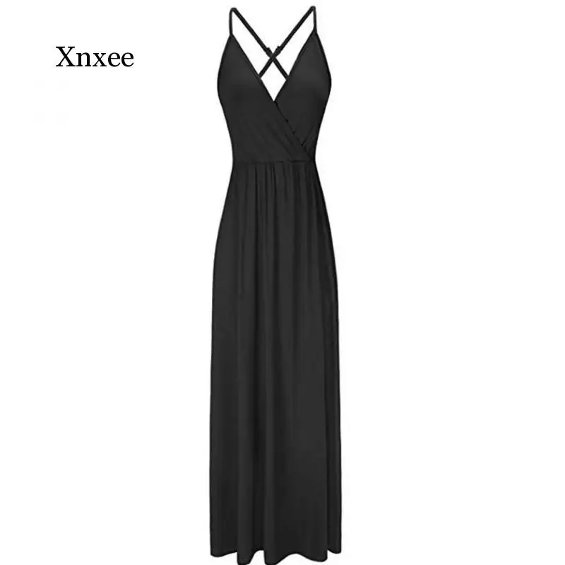 Summer Women's Ladies Sexy Deep V-Neck Split Dress Sleeveless Solid Color Evening Party Asymmetrical Floor Tie Dress
Summer Women's Ladies Sexy Deep V-Neck Split Dress Sleeveless Solid Color Evening Party Asymmetrical Floor Tie Dress
