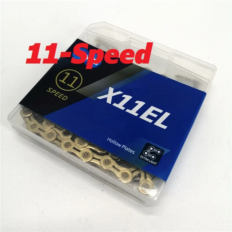 11 Speed Chain MTB Mountain Bike Road Bicycle X11EL Gold Hollow Chain 118L With Link 11/22/33 Speed Chain
11 Speed Chain MTB Mountain Bike Road Bicycle X11EL Gold Hollow Chain 118L With Link 11/22/33 Speed Chain