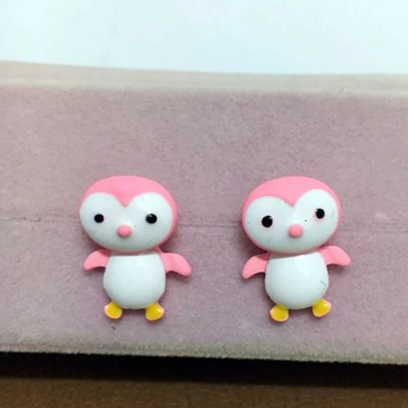 

New 100% Handmade Polymer Clay Cute Little Penguin Earrings for Women Lovely 3D Animal Piercing Ear Earring Jewelry Gift