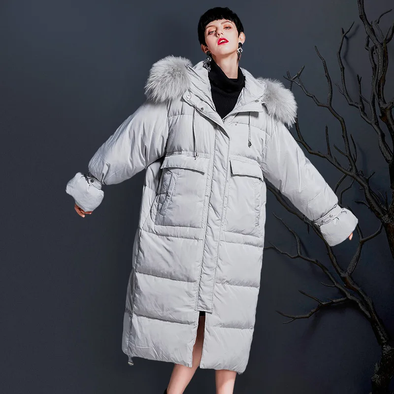 Parker Clothing Women 2021 New Mid-length Big Raccoon Fur Collar White Duck Down Thickened Ladies Down Jacket Commuter
Parker Clothing Women 2021 New Mid-length Big Raccoon Fur Collar White Duck Down Thickened Ladies Down Jacket Commuter