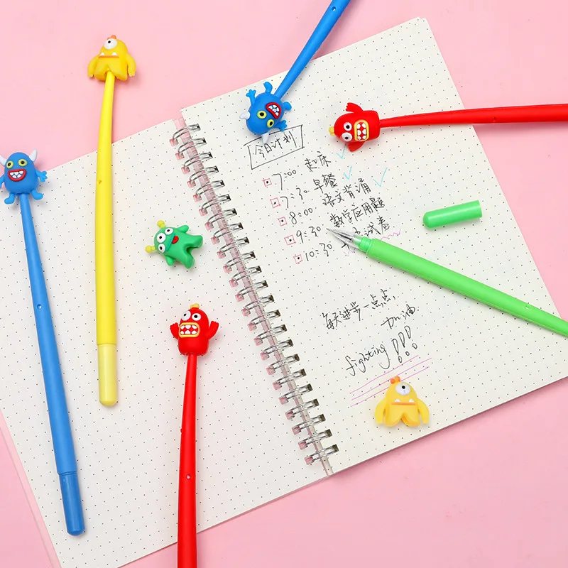 24 PCs Neutral Pens Korean Creative Cartoon Monster Silicone Gel Pen Cute Student Signature Pen Exam Writing Tools Wholesale
24 PCs Neutral Pens Korean Creative Cartoon Monster Silicone Gel Pen Cute Student Signature Pen Exam Writing Tools Wholesale
