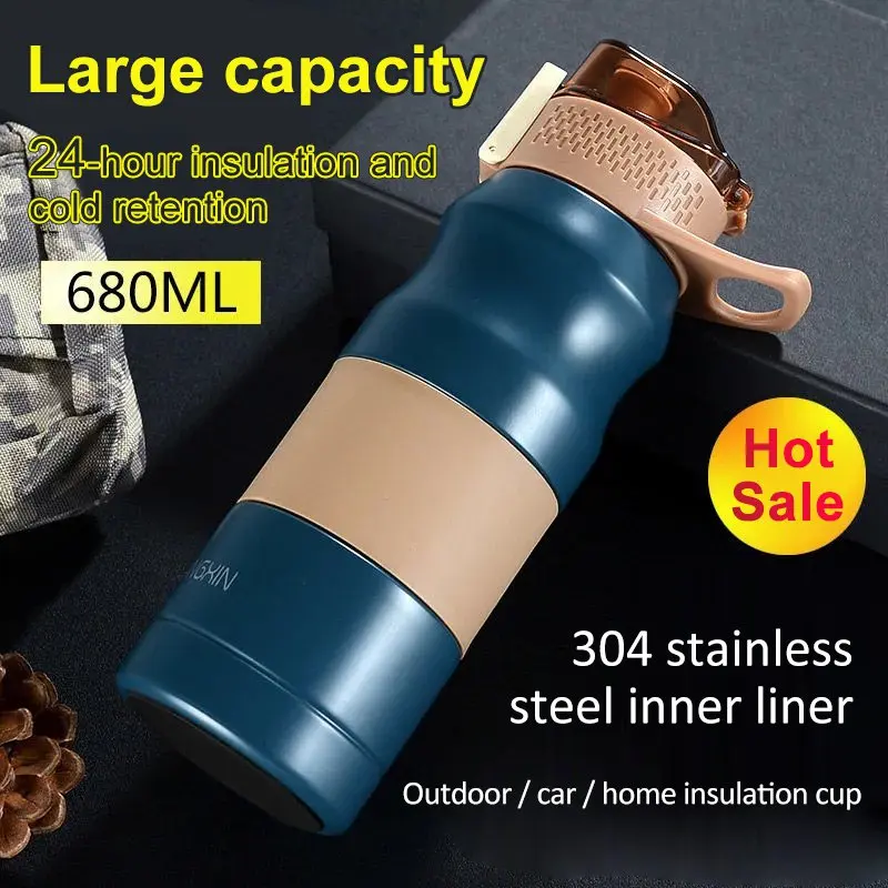 304 stainless steel vacuum flask 500ml/680ml sports water cup student bounce cup couple net celebrity cup ins gift Morandi style
304 stainless steel vacuum flask 500ml/680ml sports water cup student bounce cup couple net celebrity cup ins gift Morandi style
