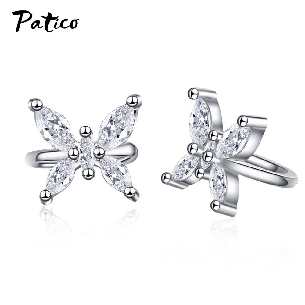 Hot Sale Butterfly No Piercing Ear Cuff Earrings 925 Sterling Silver Shinning Zircon Earrings For Women Jewelry Best Friend Gift 
Hot Sale Butterfly No Piercing Ear Cuff Earrings 925 Sterling Silver Shinning Zircon Earrings For Women Jewelry Best Friend Gift