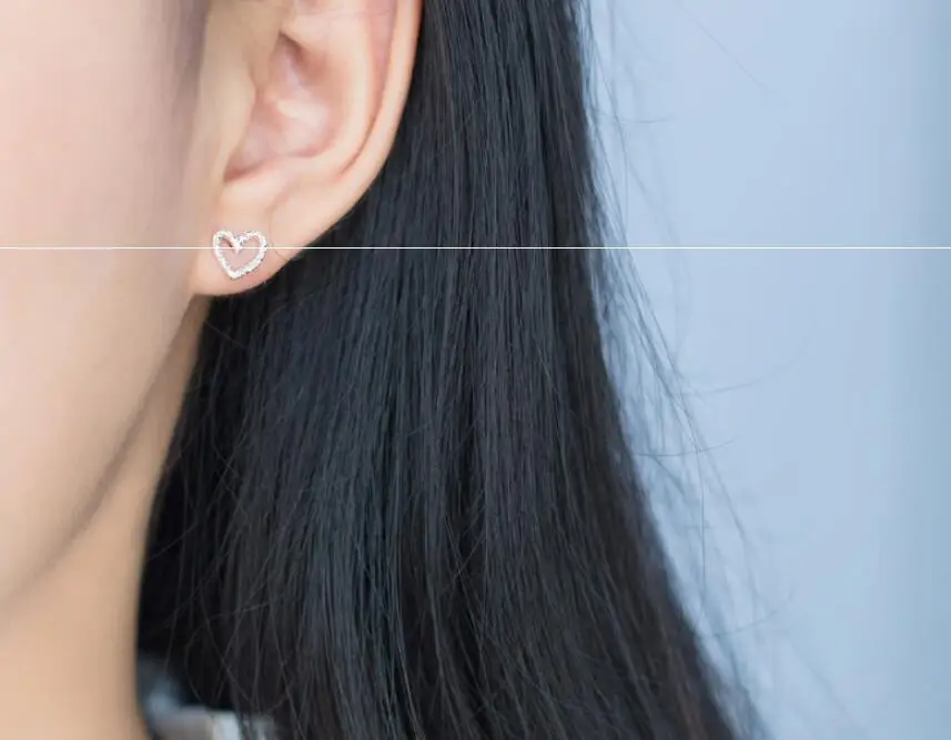100% 925 Solid Real Sterling Silver Piercing Heart Stud Earrings for Women Party Gift Jewelry pendientes boucle d oreille
100% 925 Solid Real Sterling Silver Piercing Heart Stud Earrings for Women Party Gift Jewelry pendientes boucle d oreille