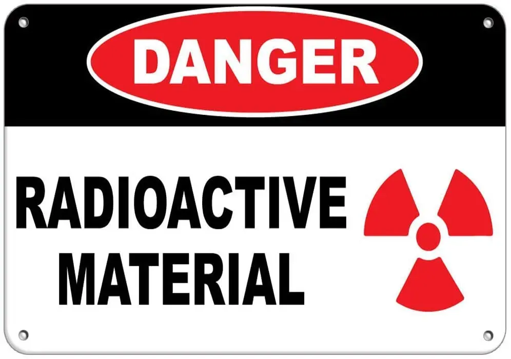 Danger Radioactive Material Hazard Labels Poster Funny Art Decor Vintage Aluminum Retro Metal Tin Sign
Danger Radioactive Material Hazard Labels Poster Funny Art Decor Vintage Aluminum Retro Metal Tin Sign