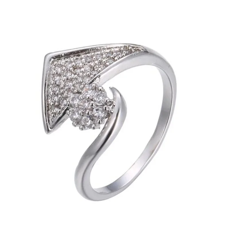 European American Wedding Ring for Women Women Women Silver Color Crystal Finger Ring Ladies Jewelry Accessories 
European American Wedding Ring for Women Women Women Silver Color Crystal Finger Ring Ladies Jewelry Accessories