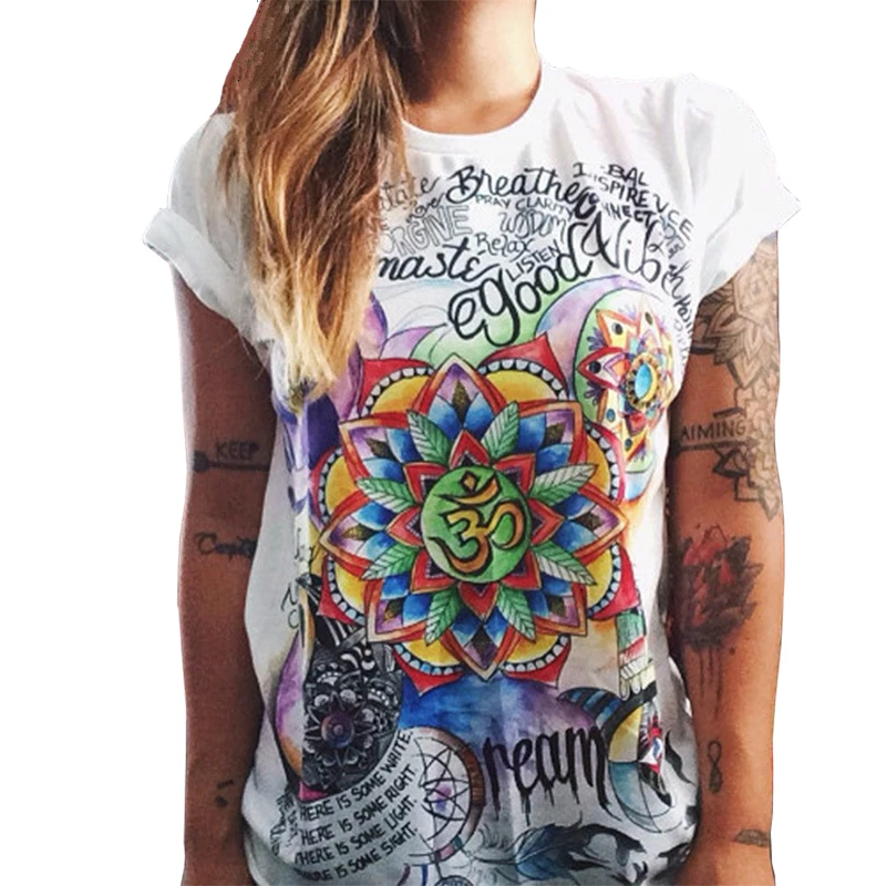 Cool Girls Summer T-Shirts Plus Size 2019 White Vintage Totems Print Short Sleeve Loose Women T-Shirt Casual Lady Slim Tops Tees
Cool Girls Summer T-Shirts Plus Size 2019 White Vintage Totems Print Short Sleeve Loose Women T-Shirt Casual Lady Slim Tops Tees