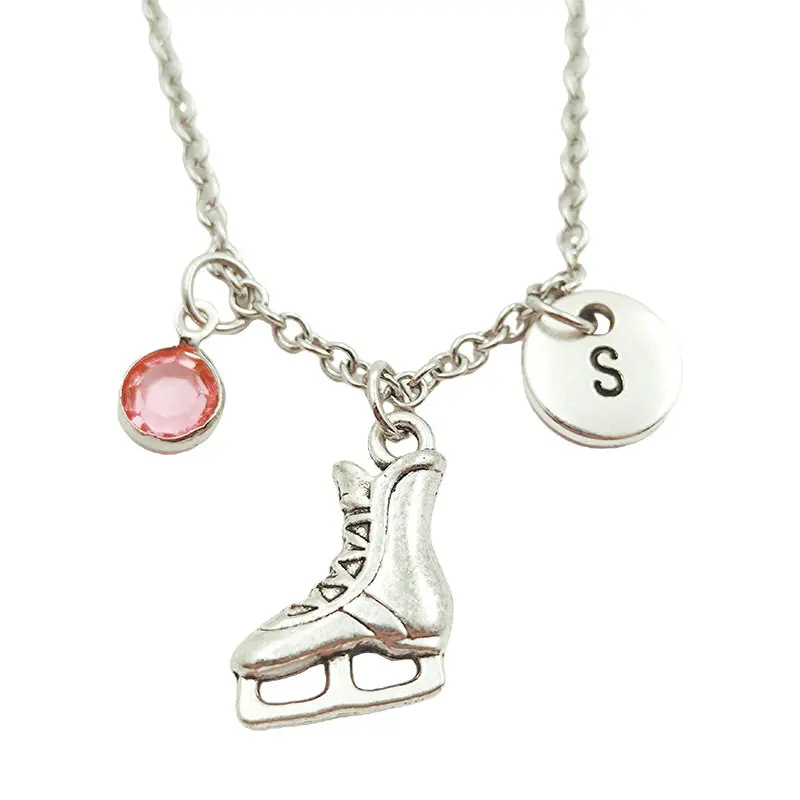 New Ice Skates Creative Initial Letter Monogram Birthstone Necklace Fashion Jewelry Women Christmas Gifts Accessories Pendants
New Ice Skates Creative Initial Letter Monogram Birthstone Necklace Fashion Jewelry Women Christmas Gifts Accessories Pendants
