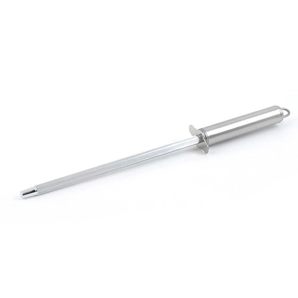 Stainless Steel Sharpening Rod Professional Sharpener Honing Steel for Home Chef Cooks
Stainless Steel Sharpening Rod Professional Sharpener Honing Steel for Home Chef Cooks
