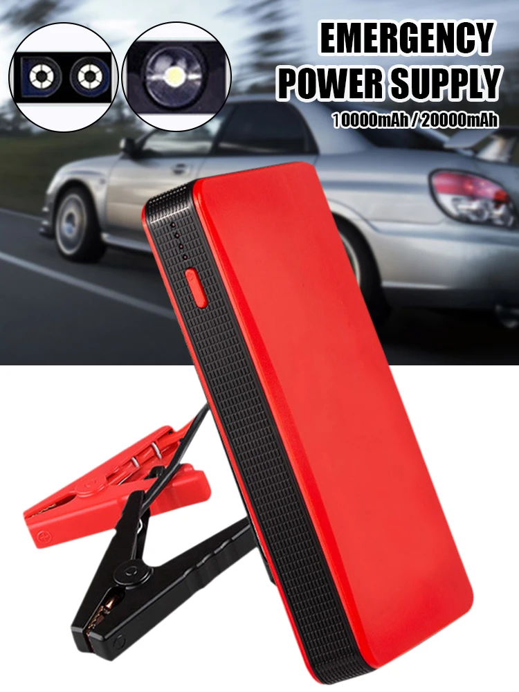 20000mAh Car Battery Jump Starter Power Bank 12V 400A Auto Emergency Booster Starting Device with Flashlight for 2.0L Gasoline
20000mAh Car Battery Jump Starter Power Bank 12V 400A Auto Emergency Booster Starting Device with Flashlight for 2.0L Gasoline