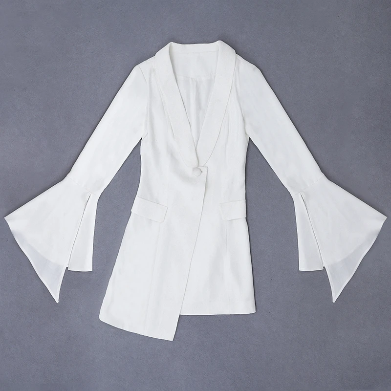 2019 New Arrivals Fashion Style Elegant White Deep V- Neck Sexy Women Dress Flare Sleeve Mini Dress Party Dress Outfit Wholesale
2019 New Arrivals Fashion Style Elegant White Deep V- Neck Sexy Women Dress Flare Sleeve Mini Dress Party Dress Outfit Wholesale