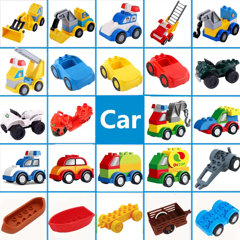 Big Size Excavator Crane Car Building Blocks Bricks Police Car Farm Trailer Model Educational Toys for Children Birthday Gifts
Big Size Excavator Crane Car Building Blocks Bricks Police Car Farm Trailer Model Educational Toys for Children Birthday Gifts