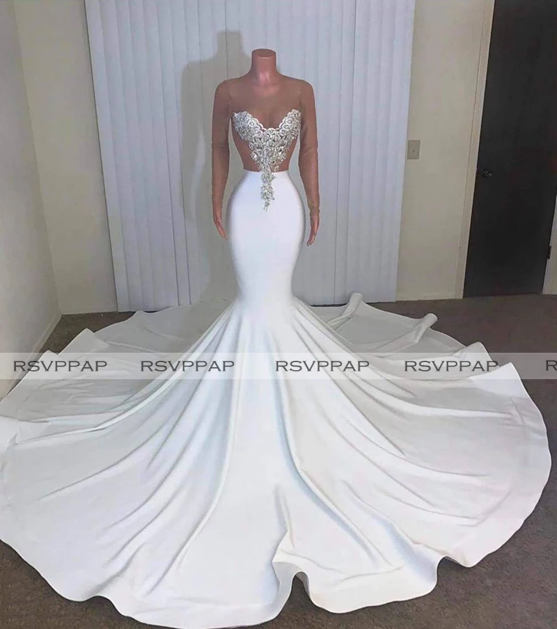 Белое длинное платье-Русалка для выпускного вечера es 2022, сексуальный прозрачный топ с серебряной аппликацией, платье для выпускного вечера ...
Белое длинное платье-Русалка для выпускного вечера es 2022, сексуальный прозрачный топ с серебряной аппликацией, платье для выпускного вечера ...