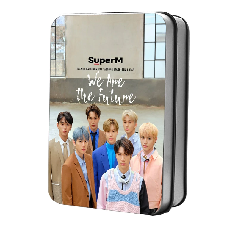 Kpop SuperM Polaroid Photo Lomo Card K-POP BAEKHYUN TAEYONG MARK KAI LUCAS TEN TAEMIN Fan Collection Gift Metal Box 40Pcs/Box
Kpop SuperM Polaroid Photo Lomo Card K-POP BAEKHYUN TAEYONG MARK KAI LUCAS TEN TAEMIN Fan Collection Gift Metal Box 40Pcs/Box
