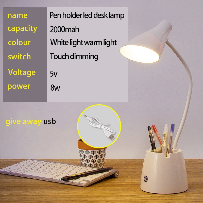Mini Led Desk Lamp Touch Student Home Study Reading Light Table Lamps Eye Protection with Pen Holder Phone Holder Lighting
Mini Led Desk Lamp Touch Student Home Study Reading Light Table Lamps Eye Protection with Pen Holder Phone Holder Lighting