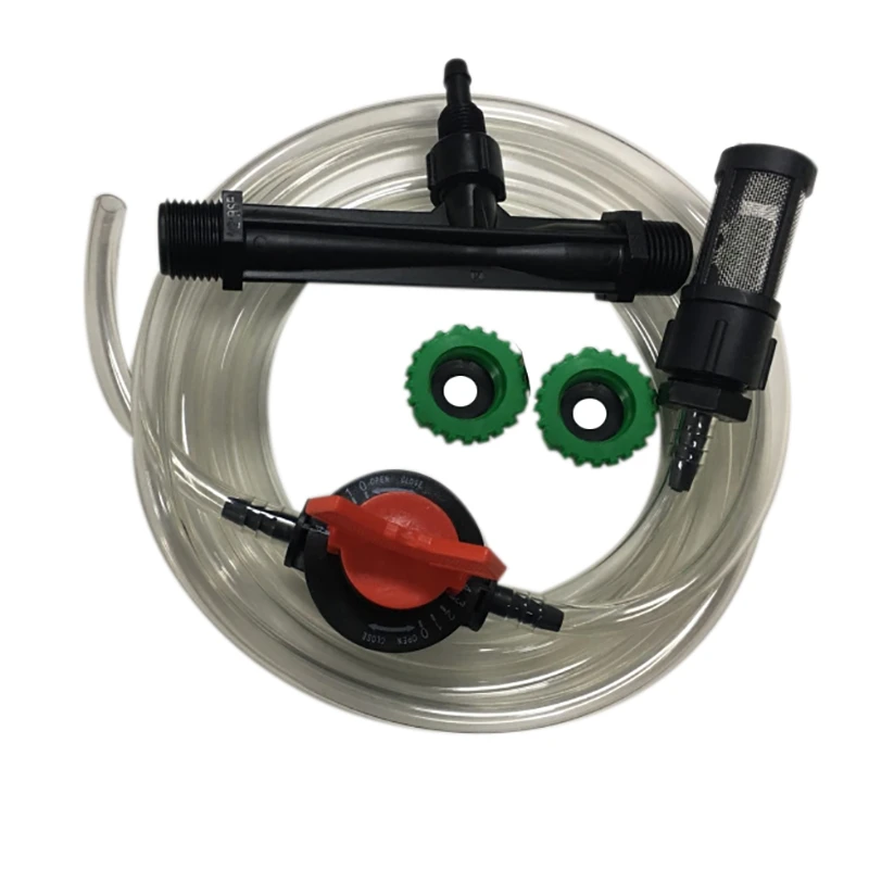 Agricultural Venturi Fertilizer Injector Kit with 1/2 Inch to 3/4 Inch Threaded Greenhouse Irrigation Fittings 1 Set
Agricultural Venturi Fertilizer Injector Kit with 1/2 Inch to 3/4 Inch Threaded Greenhouse Irrigation Fittings 1 Set