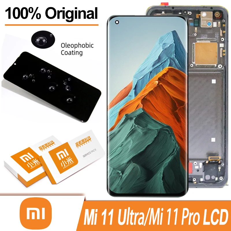 Оригинальный дисплей 6 81 дюйма AMOLED для Xiaomi Mi 11 Pro ЖК-дисплей с сенсорным экраном и