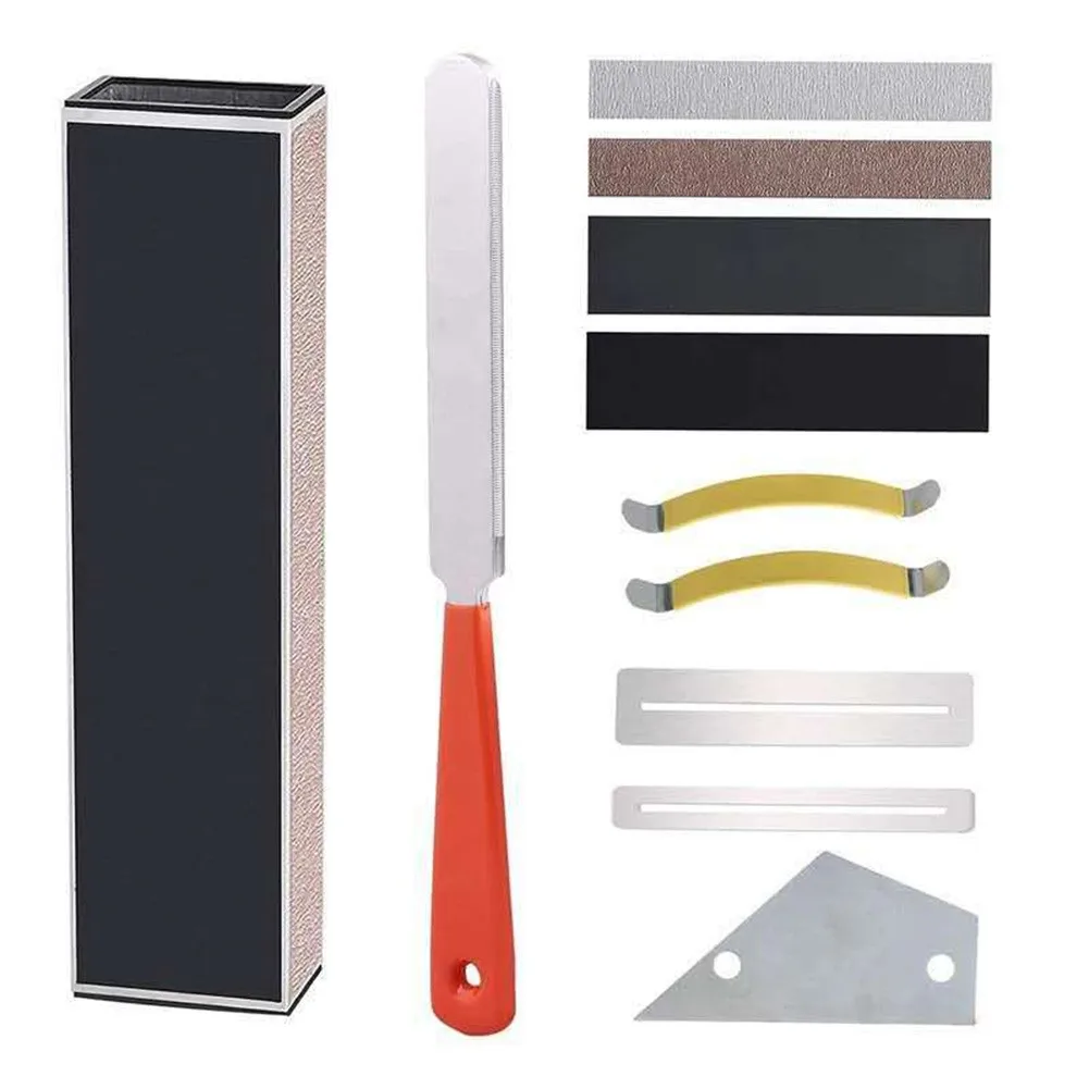 Guitar Luthier Tool Kit File Fret Crowning Rocker Fingerboard Polishing And Leveling Guitar Instrument Tool Set
Guitar Luthier Tool Kit File Fret Crowning Rocker Fingerboard Polishing And Leveling Guitar Instrument Tool Set