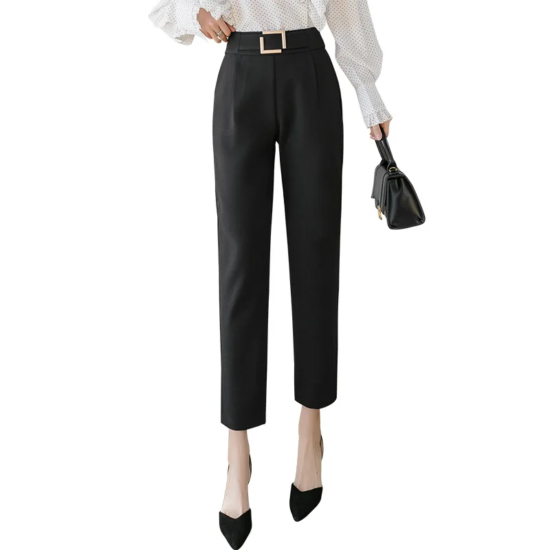 Harem Pants Women High Waist Harem Pants Spring Professional Baggy Pants Leisure Professional Formal Trousers Cropped Pants 
Harem Pants Women High Waist Harem Pants Spring Professional Baggy Pants Leisure Professional Formal Trousers Cropped Pants