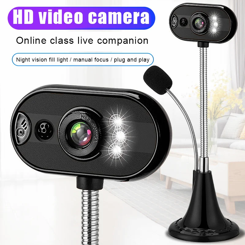 Веб-камера HD для компьютера, USB 2,0, со встроенным микрофоном, для ПК/ноутбука/компьютера, DOM668
Веб-камера HD для компьютера, USB 2,0, со встроенным микрофоном, для ПК/ноутбука/компьютера, DOM668