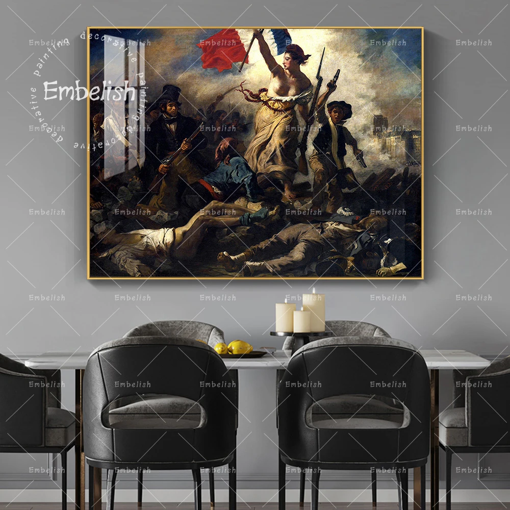 Embelish Classical Oil Painting Romanticism Liberty Guiding the People Wall Pictures For Living Room Home Decor Canvas Art
Embelish Classical Oil Painting Romanticism Liberty Guiding the People Wall Pictures For Living Room Home Decor Canvas Art