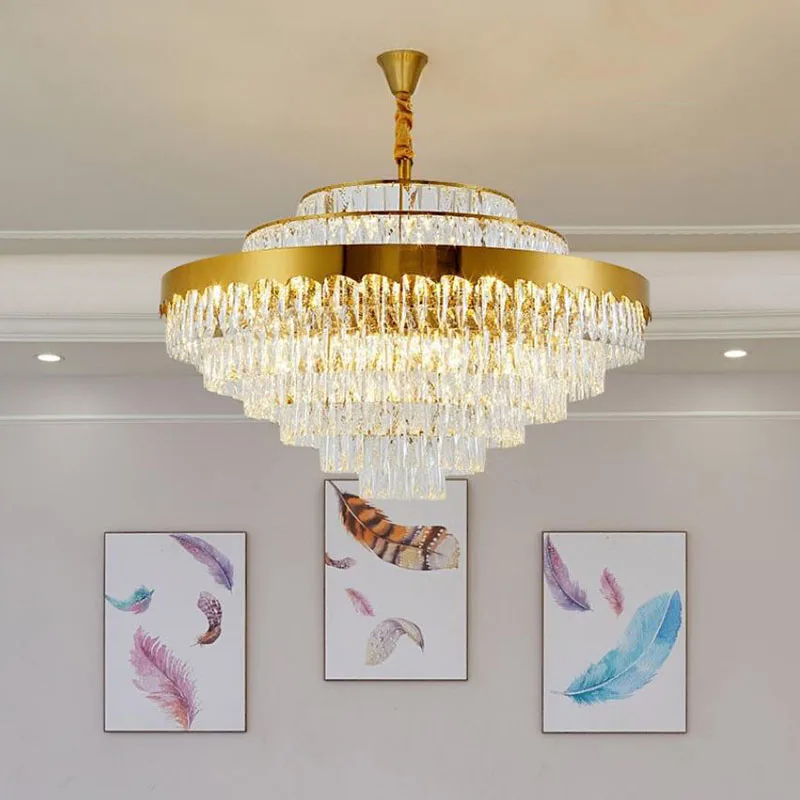 Modern Crystal Chandeliers Luxury Lighting Living Room Dining Room Chandeliers Gold Lighting Fixtures 
Modern Crystal Chandeliers Luxury Lighting Living Room Dining Room Chandeliers Gold Lighting Fixtures