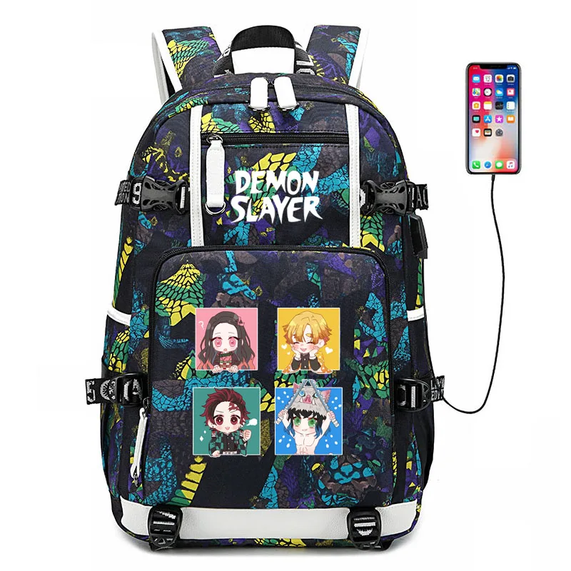 New Hot Kimetsu No Yaiba Men Women Backpack Anime Bookbag Oxford School Bags Large Travel Backpack USB Laptop Backpack
New Hot Kimetsu No Yaiba Men Women Backpack Anime Bookbag Oxford School Bags Large Travel Backpack USB Laptop Backpack