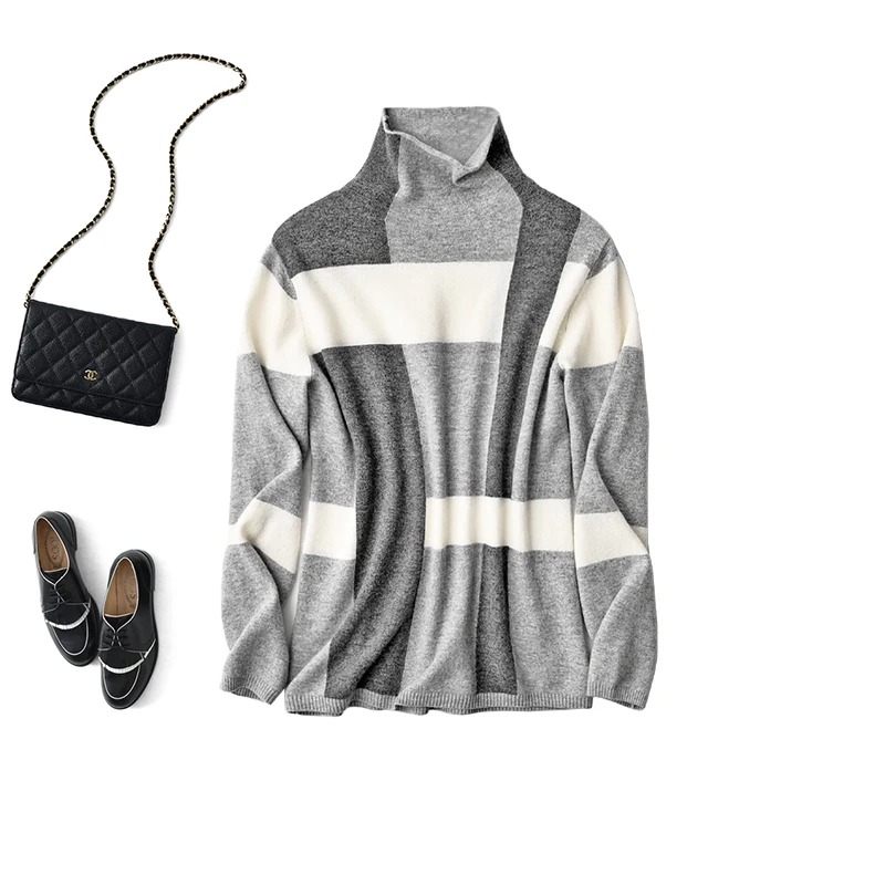 SHUCHAN Turtleneck Plaid Womens Knit Pullover Autumn Wool A-straight Free Shipping Items Clothes for Women fashion sweater
SHUCHAN Turtleneck Plaid Womens Knit Pullover Autumn Wool A-straight Free Shipping Items Clothes for Women fashion sweater