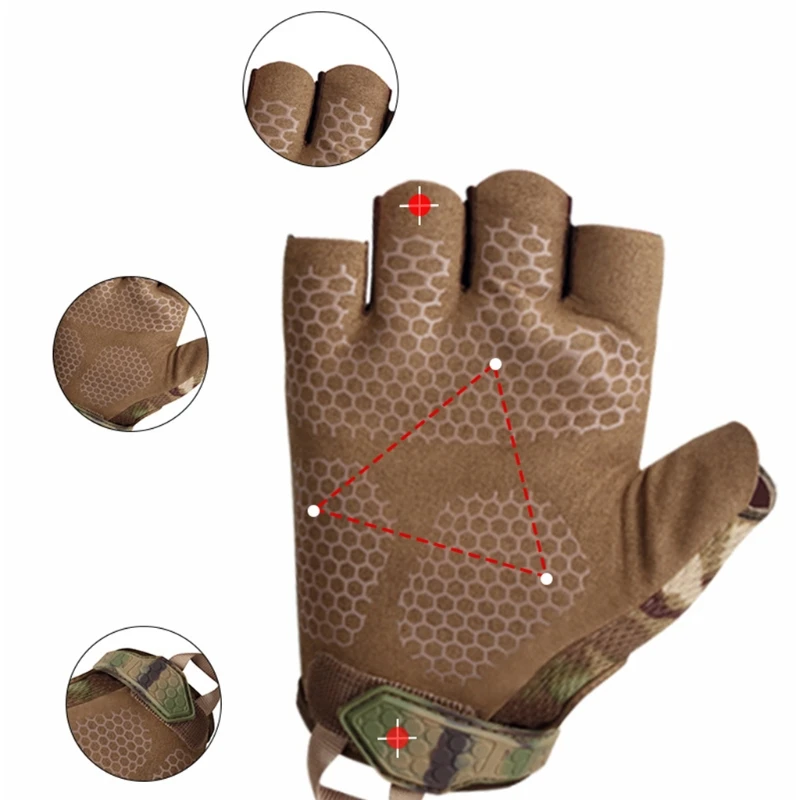 Outdoor Sports Gloves Half Finger Long Camo Glove Army Military Anti-skip Gear Q39F
Outdoor Sports Gloves Half Finger Long Camo Glove Army Military Anti-skip Gear Q39F