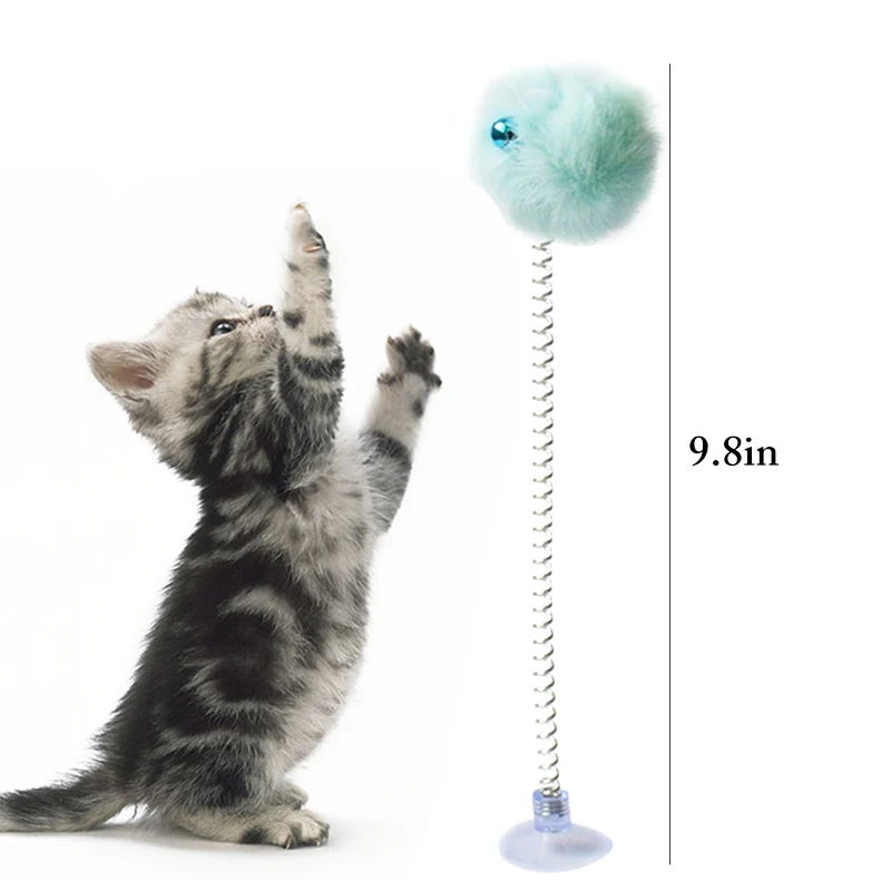 2pcs Plastic Cat Toy Cat Interactive Toy With Bottom Sucker Elastic Spring Feather Plush Ball with Bell Cat Toy for Cats
2pcs Plastic Cat Toy Cat Interactive Toy With Bottom Sucker Elastic Spring Feather Plush Ball with Bell Cat Toy for Cats