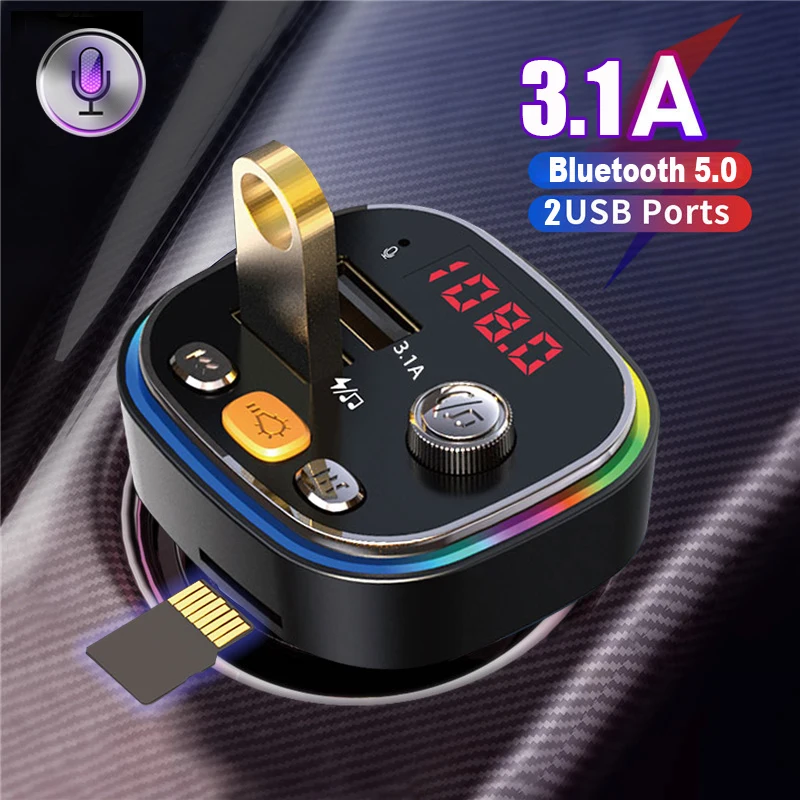 JINSERTA Bluetooth 5.0 FM Transmitter 3.1A Fast Charger Car Mp3 Player Handsfree Modulator TF U Music Player Auto Accessories
JINSERTA Bluetooth 5.0 FM Transmitter 3.1A Fast Charger Car Mp3 Player Handsfree Modulator TF U Music Player Auto Accessories
