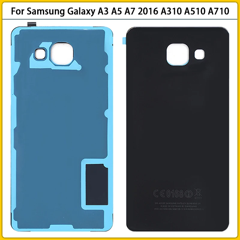 Новый задний корпус A310 для Samsung Galaxy A3 A5 A7 A9 2016 A510 A710 A910 стеклянная крышка