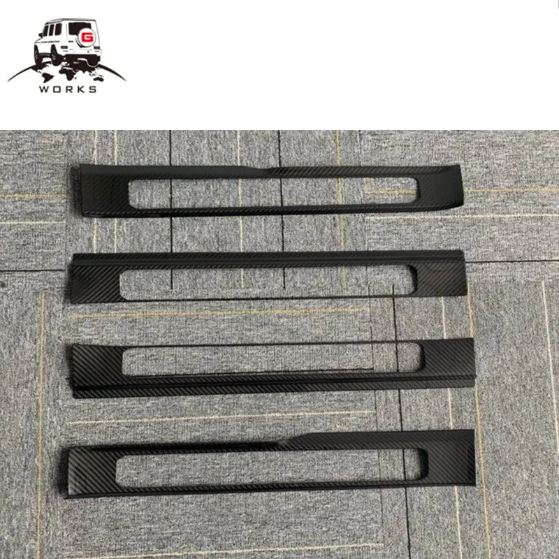 2020y G class W464 W463A dry carbon fiber material car door welcome pedal cover for W464 G500 G63 front door trims parts
2020y G class W464 W463A dry carbon fiber material car door welcome pedal cover for W464 G500 G63 front door trims parts