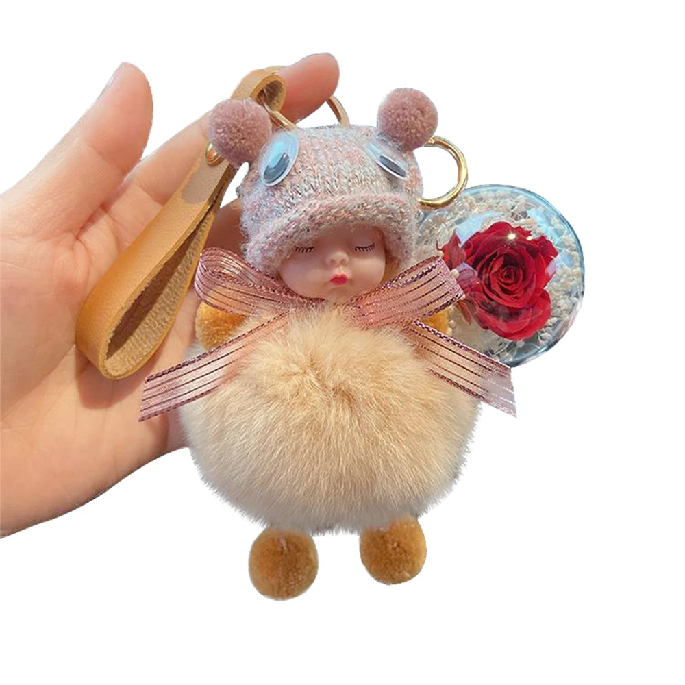 Cute Soft Cute Doll Keychain Car Decorations Eternal Flower Accessories Plush Doll Pendant Supplies Birthday Christmas Gifts
Cute Soft Cute Doll Keychain Car Decorations Eternal Flower Accessories Plush Doll Pendant Supplies Birthday Christmas Gifts