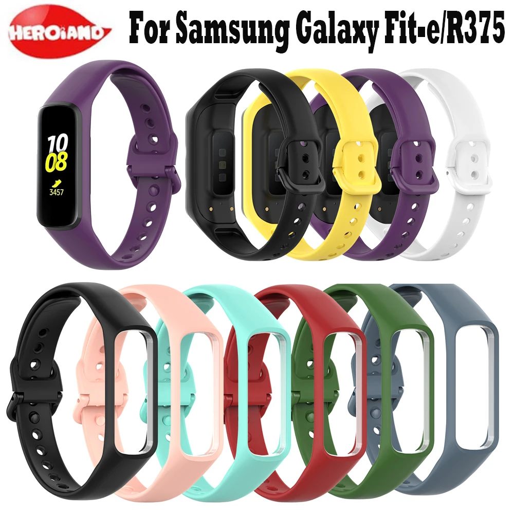 Спортивный мягкий силиконовый браслет для Samsung Galaxy Fit-e R375 сменный ремешок