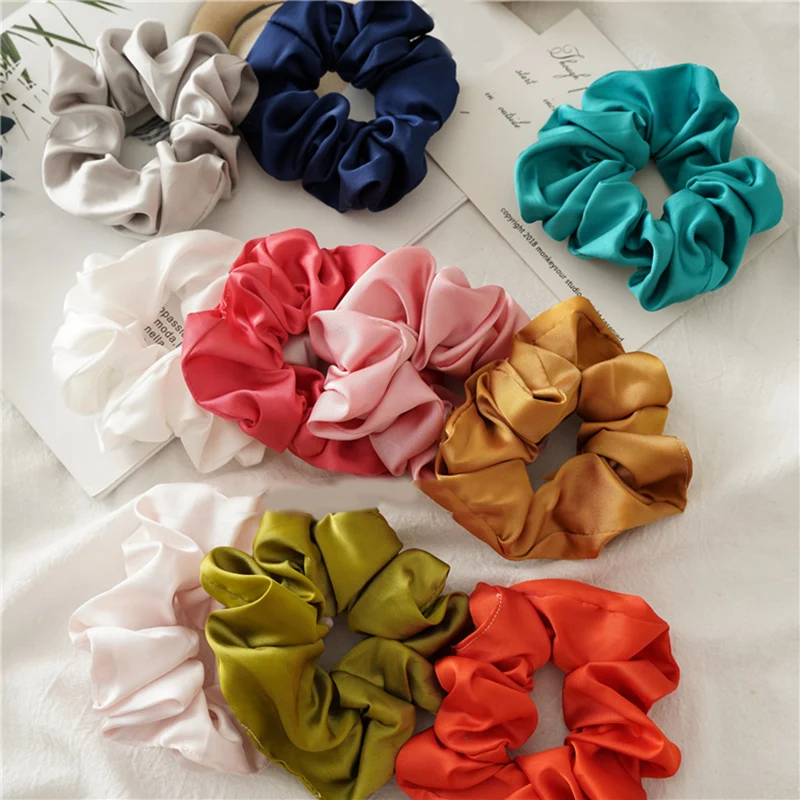 Bright Color Hair Scrunchies Women Satin Hair Bands Hair Ties For Women Lovely Girls Ponytail Hair Holder Hairband New Arrival
Bright Color Hair Scrunchies Women Satin Hair Bands Hair Ties For Women Lovely Girls Ponytail Hair Holder Hairband New Arrival