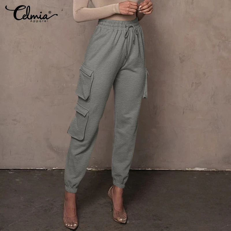 Vintage Long Trousers Women Harem Pants 2022 Celmia High Elastic Waist Pockets Solid Casual Loose Solid Party Pantalon Femme
Vintage Long Trousers Women Harem Pants 2022 Celmia High Elastic Waist Pockets Solid Casual Loose Solid Party Pantalon Femme