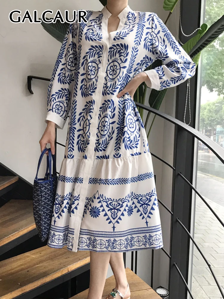 GALCAUR Colorblock Casual Midi Dress For Females V Neck Long Sleeve High Waist Loose Dresses Women's 2021 Autumn Fashion Clothes
GALCAUR Colorblock Casual Midi Dress For Females V Neck Long Sleeve High Waist Loose Dresses Women's 2021 Autumn Fashion Clothes