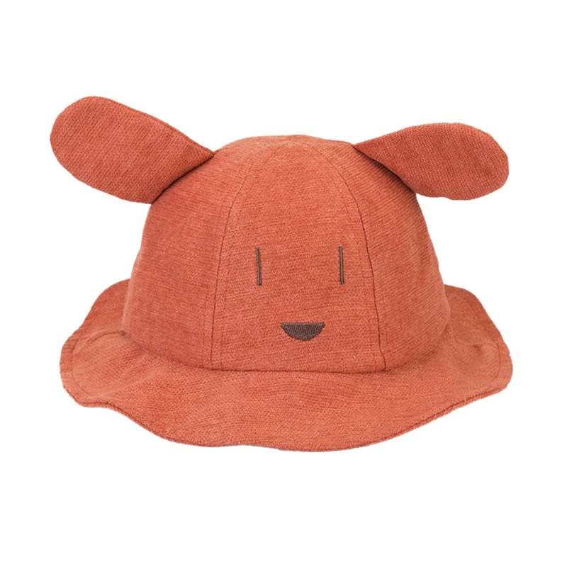cute hat Autumn Baby Boys Girl Toddler Embroidery Print Bucket Hats With Ear Design Caps Reversible Sun Headwear 
cute hat Autumn Baby Boys Girl Toddler Embroidery Print Bucket Hats With Ear Design Caps Reversible Sun Headwear