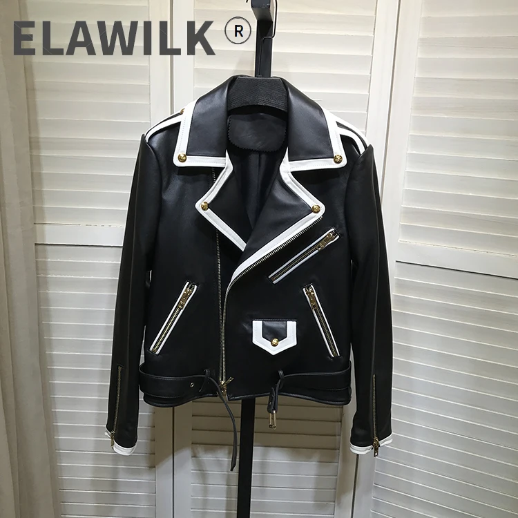 Женские кожаные байкерские куртки в европейском стиле, Высококачественная дубленка C938
Женские кожаные байкерские куртки в европейском стиле, Высококачественная дубленка C938