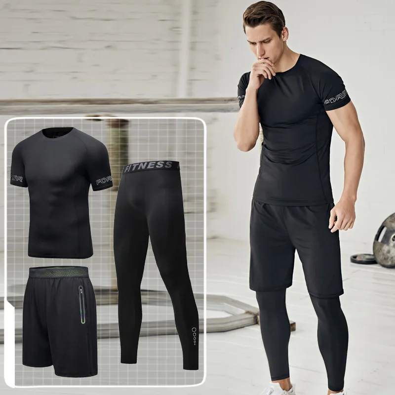 Men's Set Workout Outfit Set Sport Wear Suit Clothes Gym Running Fitness Kit Compression Pants Shirt Tracksuit Underwear Hoopie
Men's Set Workout Outfit Set Sport Wear Suit Clothes Gym Running Fitness Kit Compression Pants Shirt Tracksuit Underwear Hoopie