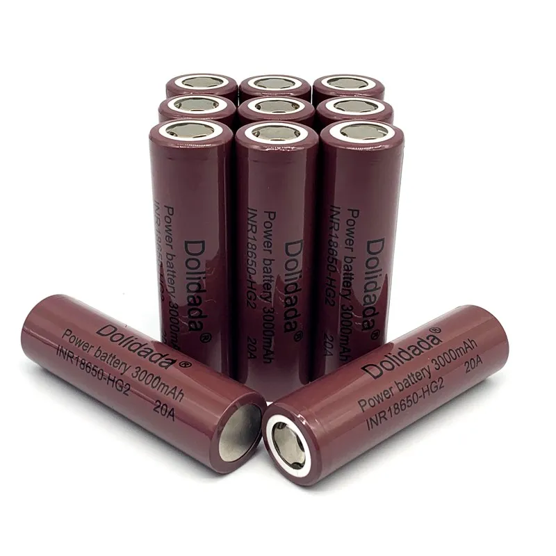 100% Dolidada INR18650 3.6V HG2 3000mAh Rechargeable battery It is suitable for electronic cigarette products
100% Dolidada INR18650 3.6V HG2 3000mAh Rechargeable battery It is suitable for electronic cigarette products