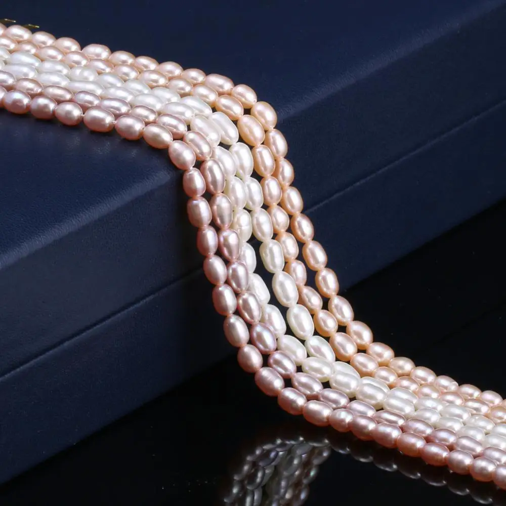 New natural freshwater pearl white and pink irregular pearl beads used for jewelry making DIY bracelet necklaceSize 4-4.5mm
New natural freshwater pearl white and pink irregular pearl beads used for jewelry making DIY bracelet necklaceSize 4-4.5mm