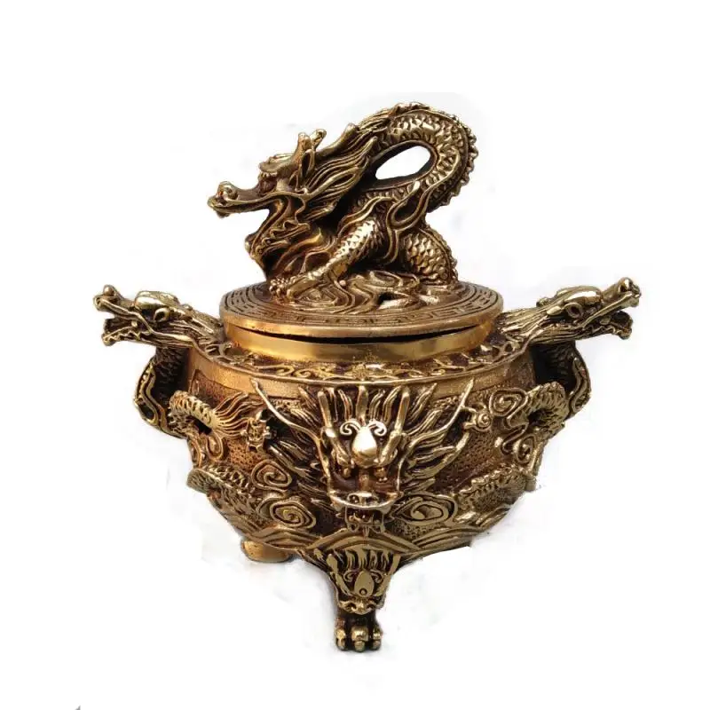 Большая курильница из чистой меди с китайским драконом, металлический дом, Домашний аромат, буддийская курильница, курильница, дымовое укра...
Большая курильница из чистой меди с китайским драконом, металлический дом, Домашний аромат, буддийская курильница, курильница, дымовое укра...