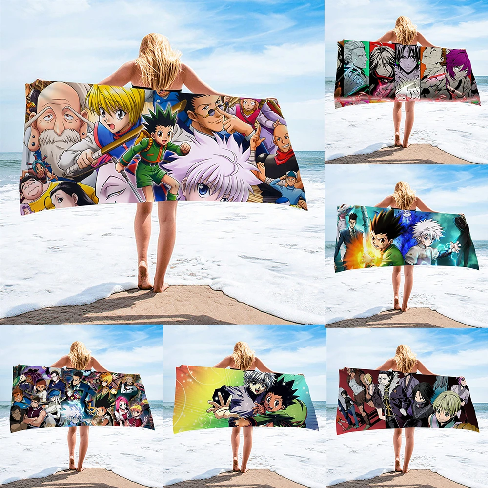 Soft Beach Towels For Kids Adults Cartoon Hunter X Hunter Design Large Size Swimming Towels Quick Dry Travel Serviette De Plage
Soft Beach Towels For Kids Adults Cartoon Hunter X Hunter Design Large Size Swimming Towels Quick Dry Travel Serviette De Plage